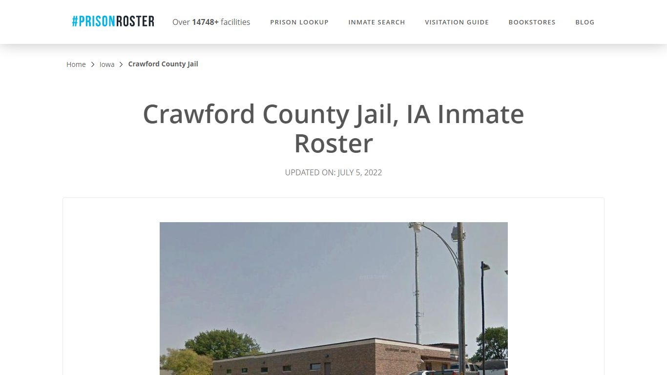 Crawford County Jail, IA Inmate Roster - Inmate Locator